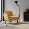 Yellow Geometric Woven Pattern Velvet Upholstery Fabric by The Yard - SKU: Lazo Harvest